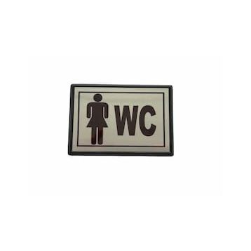 Cemax Küçük 10x7 cm Bayan WC Yönlendirme Levhası