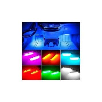 CemOto Uzaktan Kumandalı 12 V 4lü Ayakaltı Led Lamba