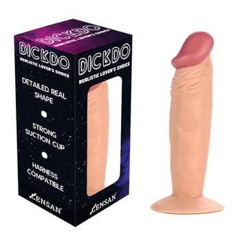 Censan 16,5 cm Dickdo Gerçekçi Testisli Dildo Penis