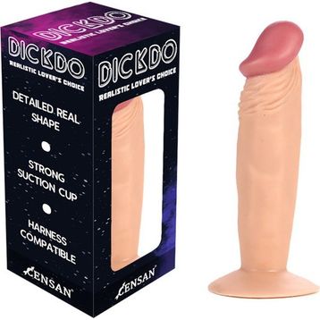Censan 16,5 cm Dickdo Gerçekçi Testisli Dildo Penis