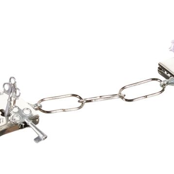 Censan Mor Fetiş Fantezi Peluşlu Metal Kelepçe