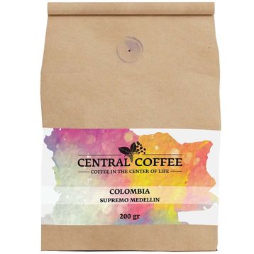 Central Coffee 200 gr Öğütülmüş Filtre Colombia Supremo Medellin Kahve