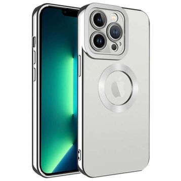 Ceponya Apple iPhone 11 Pro Max Köşeleri Renkli Şeffaf Kamera Korumalı Silikon Luxury Kapak Kılıf