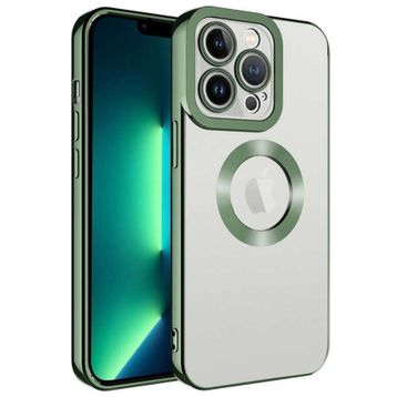 Ceponya Apple iPhone 11 Pro Max Köşeleri Renkli Şeffaf Kamera Korumalı Silikon Luxury Kapak Kılıf