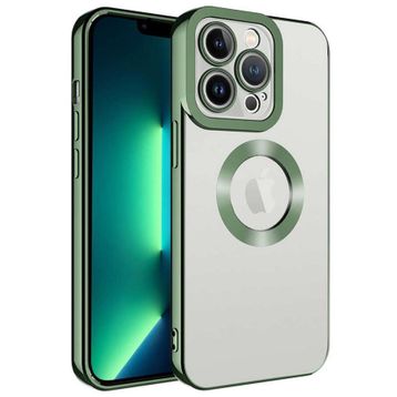 Ceponya Apple iPhone 11 Pro Max Köşeleri Renkli Şeffaf Kamera Korumalı Silikon Luxury Kapak Kılıf