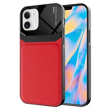 Ceponya Apple iPhone 12 Kılıf ?Deri Görünümlü Emiks Kapak