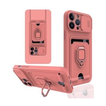 Ceponya Apple iPhone 13 Pro Kartlıklı Kamera Korumalı Standlı Manyetik Kapak Kılıf