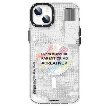 Ceponya Apple iPhone 14 Plus Magsafe Şarj Özellikli Youngkit Kamuflaj Serisi Kapak Kılıf