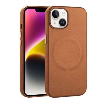 Ceponya Apple iPhone 14 Plus Pu Deri Magsafe Wireless Şarj Özellikli Zore Derix Kapak Kılıf