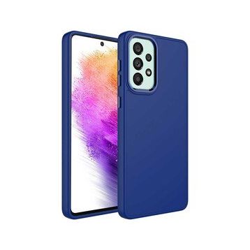 Ceponya Galaxy A53 5G Metal Çerçeve ve Buton Tasarımlı Silikon Luna Kapak Kılıf