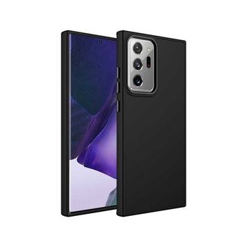 Ceponya Galaxy Note 20 Ultra Metal Çerçeve ve Buton Tasarımlı Silikon Luna Kapak Kılıf