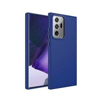 Ceponya Galaxy Note 20 Ultra Metal Çerçeve ve Buton Tasarımlı Silikon Luna Kapak Kılıf
