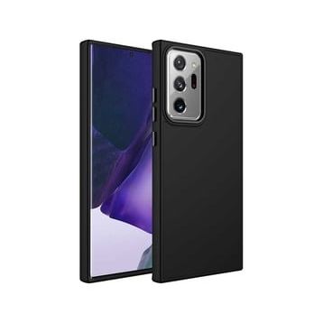 Ceponya Galaxy Note 20 Ultra Metal Çerçeve ve Buton Tasarımlı Silikon Luna Kapak Kılıf