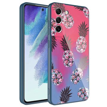 Ceponya Galaxy S21 Fe Kamera Korumalı Desenli Sert Silikon Epoksi Kapak Kılıf