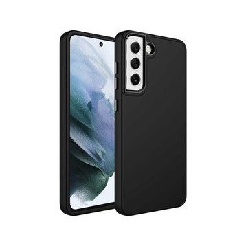 Ceponya Galaxy S21 FE Metal Çerçeve ve Buton Tasarımlı Silikon Luna Kapak Kılıf