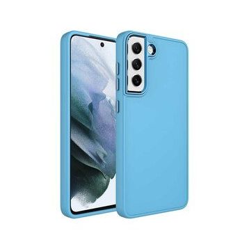 Ceponya Galaxy S21 FE Metal Çerçeve ve Buton Tasarımlı Silikon Luna Kapak Kılıf