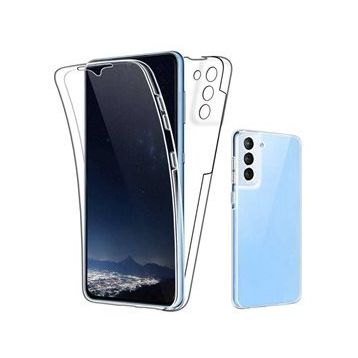 Ceponya Galaxy S21 Plus 360 Tam Koruma Şeffaf Silikon Kılıf