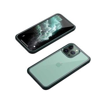 Ceponya iPhone 12 Pro Max Dor Silikon 360 Temperli Cam Kapak