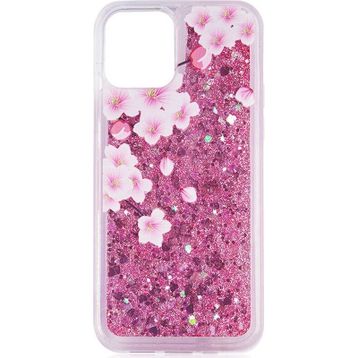 Ceponya iPhone 13 Pro Sıvılı Simli Pullu Lüx Silikon Kılıf