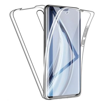 Ceponya Xiaomi Mi 10 Kılıf 360 Tam Koruma Şeffaf Silikon