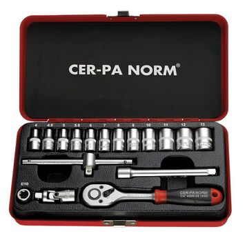 CER-PA NORM 4000 30 1417 1/4 inç 17 Parça Lokma Anahtar Takımı