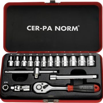 CER-PA NORM 4000 30 1417 1/4 inç 17 Parça Lokma Anahtar Takımı