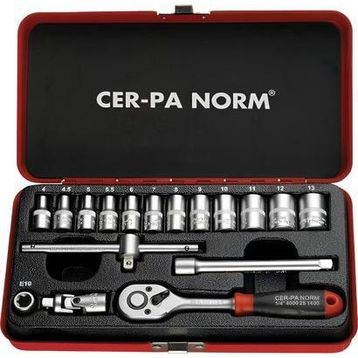 CER-PA NORM 4000 30 1417 1/4 inç 17 Parça Lokma Anahtar Takımı