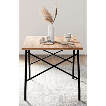 Ceramical 46x44x90 cm Atlantik Çam Metal Ayaklı Orta Sehpa