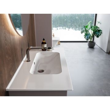Cerastyle 50 cm Blue Etajerli Lavabo