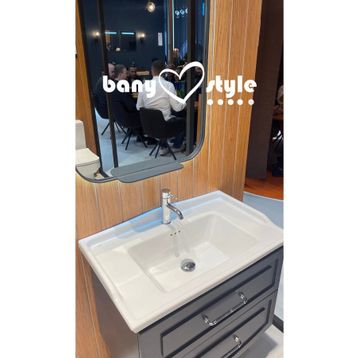 Cerastyle Kapadokya 65 cm Etajerli Lavabo