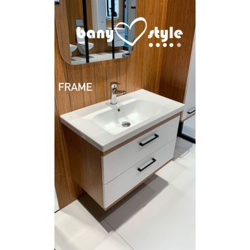 Cerastyle Turkuaz Frame Etajerli Lavabo Bataryası