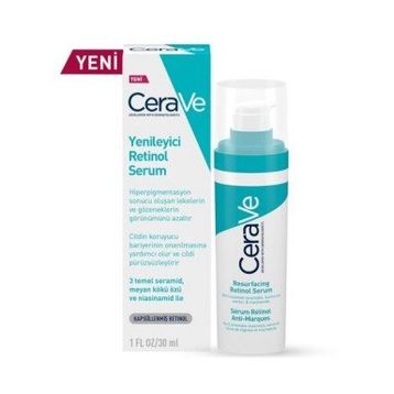 CeraVe 30 ml Yenileyici Yağlı ve Düzensiz Ciltler İçin Retinol Gözenek Serumu