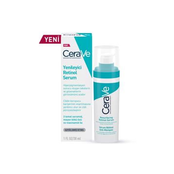 CeraVe 30 ml Yenileyici Yağlı ve Düzensiz Ciltler İçin Retinol Gözenek Serumu