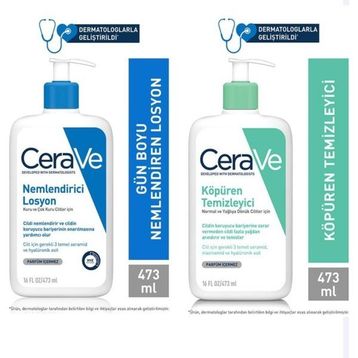 Cerave 473 ml Nemlendirici Losyon+473 ml Köpüren Temizleyici