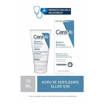 Cerave 50 ml Kuru ve Çatlamış Eller Hyalüronik Asit İçerikli Onarıcı El Kremi