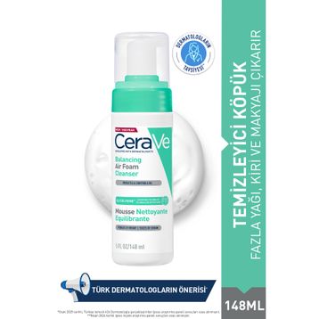 CeraVe Balancing Air Foam Cleanser 148 ml Yüz Temizleyici