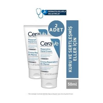 CeraVe Kuru ve Sertleşmiş Eller 2x50 ml Onarıcı El Kremi
