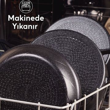 Ceraware Vetta 10 Parça Megastone Kaplama Yapışmaz Tencere Tava Seti