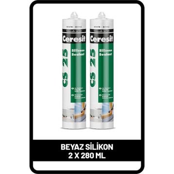 Ceresit CS-25 2x280 ml Beyaz Silikon