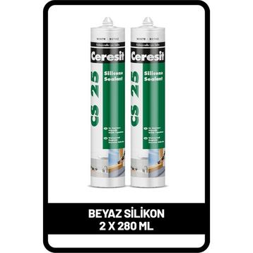 Ceresit CS-25 2x280 ml Beyaz Silikon