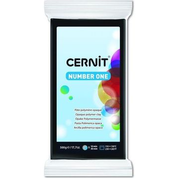 Cernit 100 Number One Black 500 gr Polimer Kil