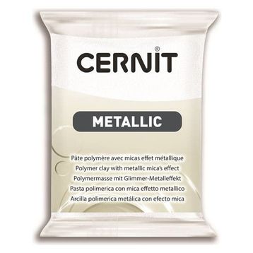 Cernit 5784055 Metallic Pearl White 56 GR Fırınlanır Hamur