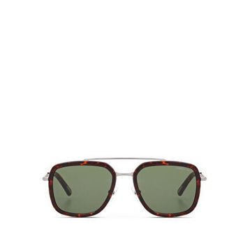 Cerruti 1881 CR 80027 C2 Kahverengi Geometrik Havana Metal Erkek Güneş Gözlüğü