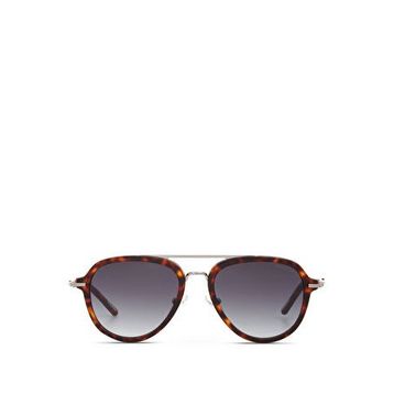 Cerruti 1881 CR 80034 C3 Kahverengi Pilot Havana Asetat Metal Erkek Güneş Gözlüğü