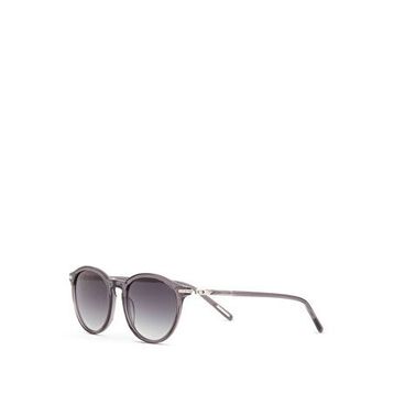 Cerruti 1881 CR 80048 C3 Oval Şeffaf Gri Asetat Erkek Güneş Gözlüğü