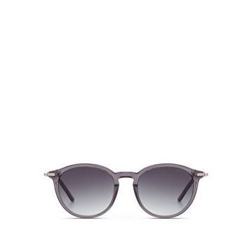 Cerruti 1881 CR 80048 C3 Oval Şeffaf Gri Asetat Erkek Güneş Gözlüğü
