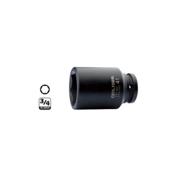 Ceta Form C74-H24 3-4 inç 6 Köşe Derin Havalı 24 mm Lokma Anahtar