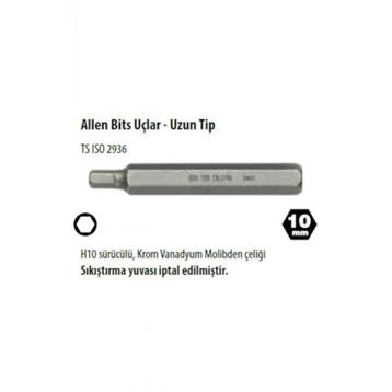 Ceta Form CB-2006G 12 Adet 6.0x30 mm Kısa Tip H10 Allen Bits Uç