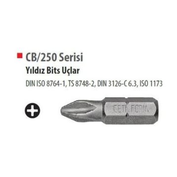 Ceta Form CB/250 Serisi Yıldız Bits Uçlar