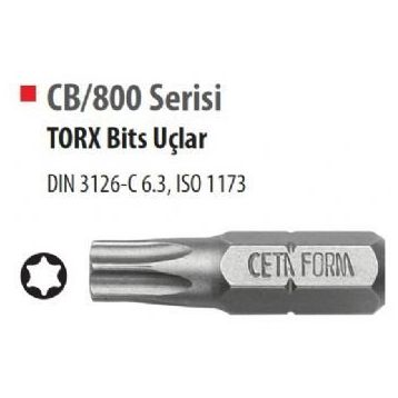 Ceta Form CB/804 T8x25 mm Torx Bits Uç
